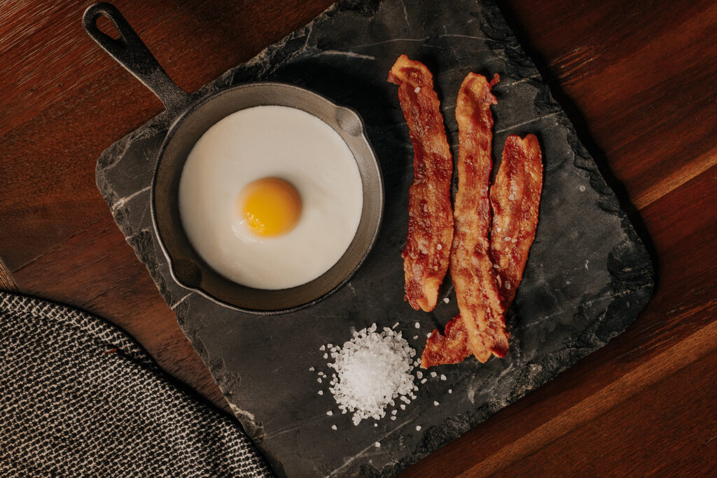 Bacon and Eggs can be cross contaminated with gluten